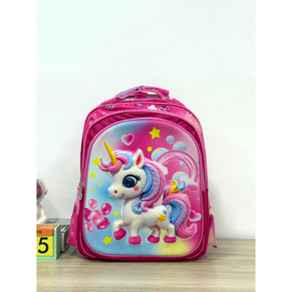 Mochila Escolar 3D Estampado Fosco Infantil Bolsa Menina e Menino em Oferta na Shopee