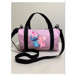 Mala Bolsa Casual Fitness Academia Passeio Multi-uso Resistente Sport Lilo Stitch Adulto Infantil Unissex Promoção