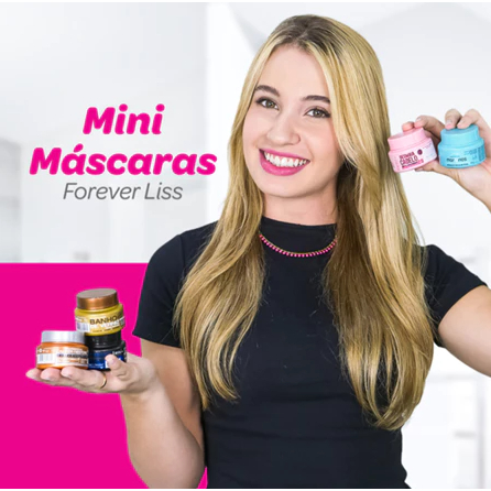 Forever Liss Mini Máscara 40g Cauter Restore Desmaia Cabelo Banho de Verniz - Escolha sua Linha