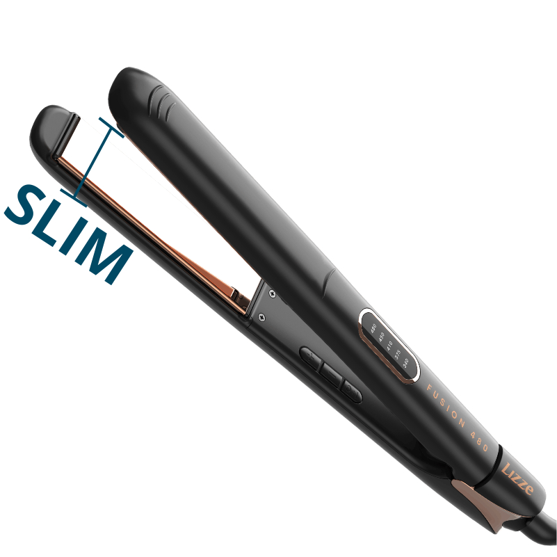 Prancha Profissional Lizze Fusion 480 Slim Preto em Oferta na Shopee