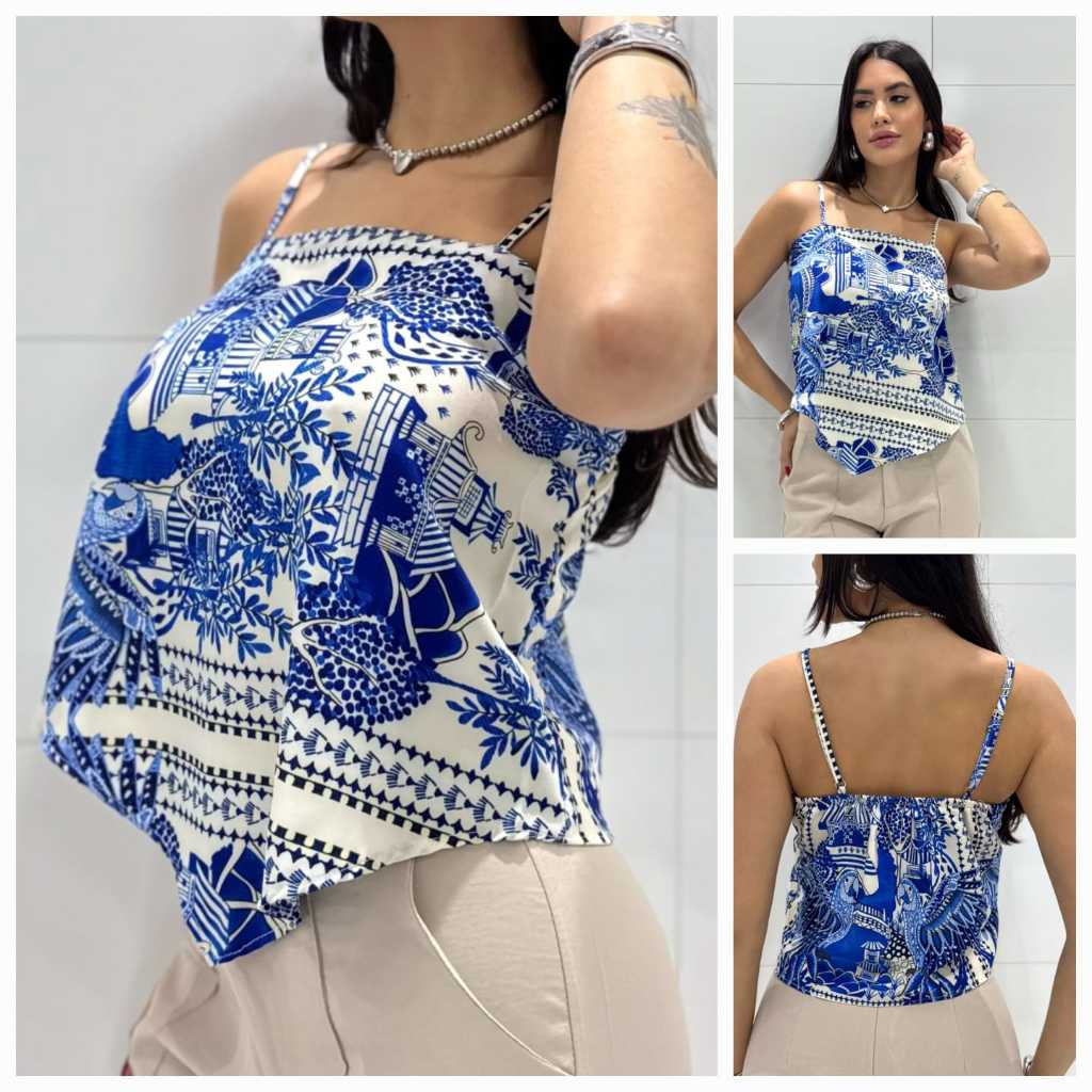 Blusa Feminina Estampada Floral - Comprar com Melhor Preço em Blusas
