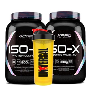 Kit 2x Whey Iso-X 900g - XPRO + Coqueteleira 600ml-Universal em Oferta na Shopee