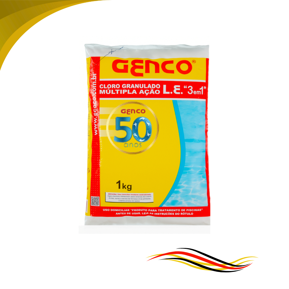 Cloro Genco 1Kg – Água Cristalina e Tratamento Eficiente para Piscinas em Oferta na Shopee