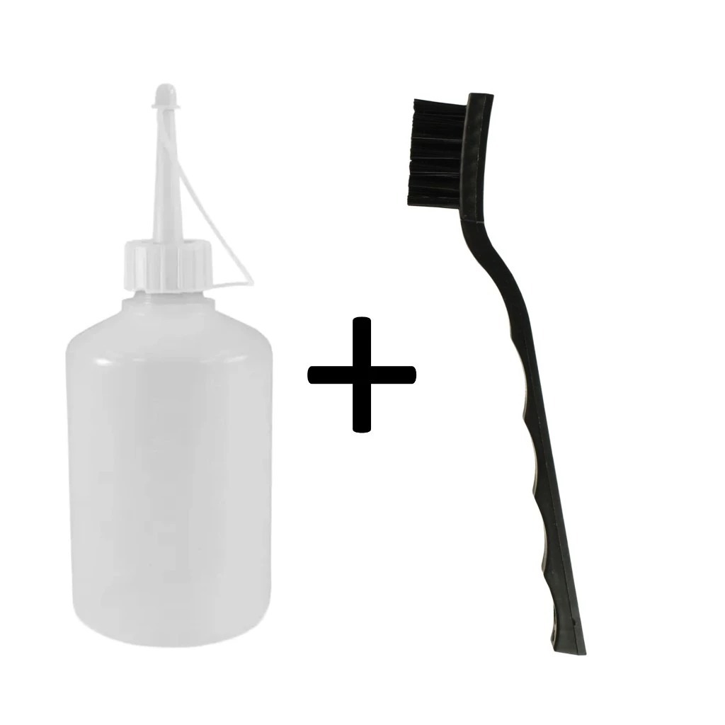 Escova Antiestática + TS Cleaner Implastec Isopropílico - Composto limpa eletrônicos, placas e removedor pasta térmica