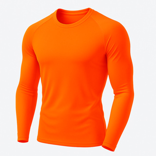 Blusa Térmica Laranja Neon Masculina e Feminina Proteção Uv Unissex Segunda Pele Compressão Treino em Oferta na Shopee
