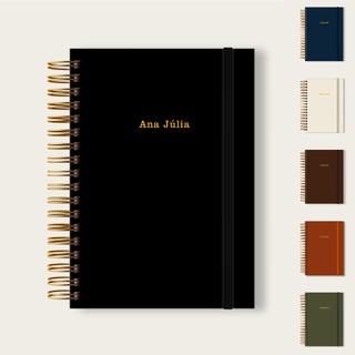 Caderno Personalizado 15x21cm A5 Pautado/Liso/Pontilhado Elegante Bonito (Scrap Gráfica)