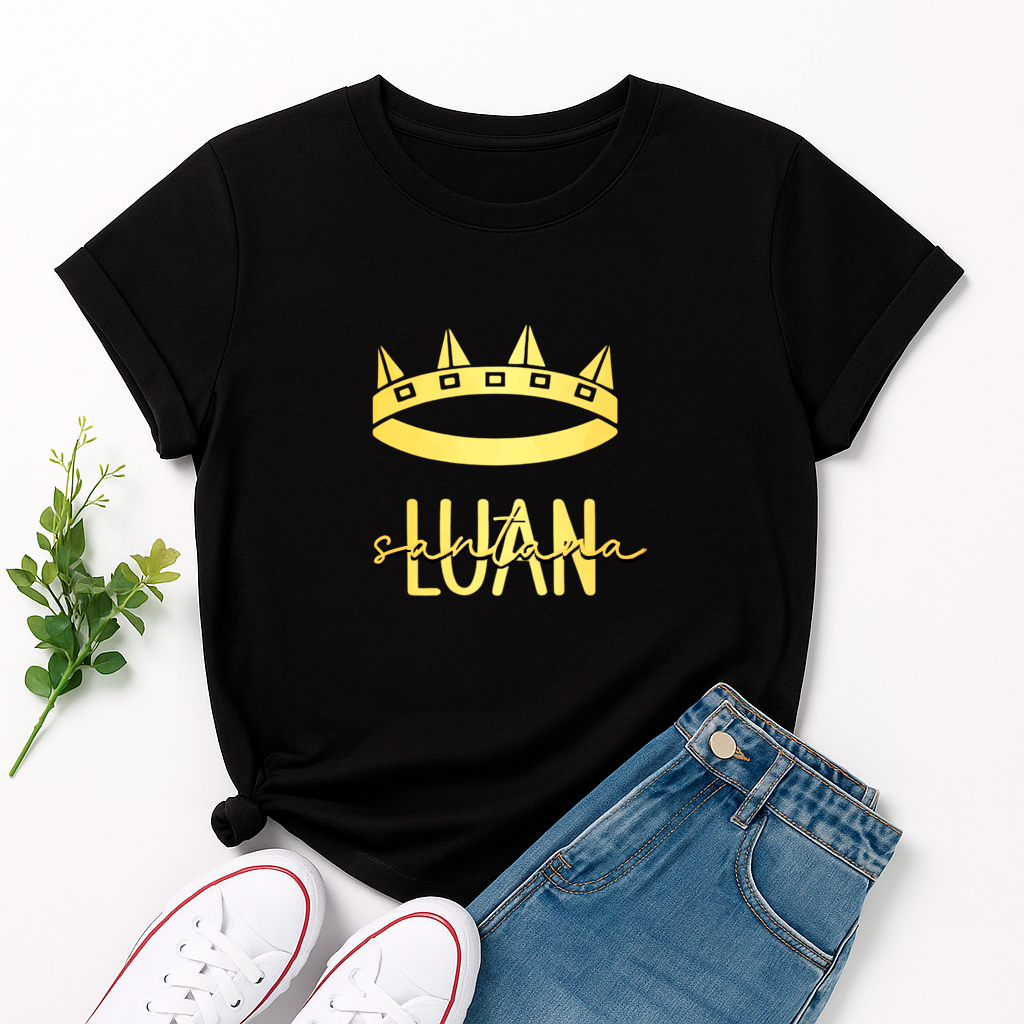 Camiseta Feminina Unissex Luan Santana Show 2025 Te vivo Meteoro Fã em Oferta na Shopee