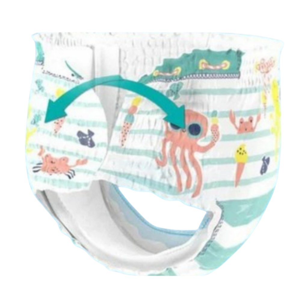 Fralda Descartável Calça Pants Piscina/Praia Pampers (Promoção)  - 6 UN - Tam. P-M ( De 6 a 11 KG)