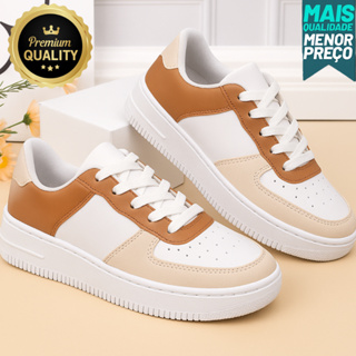 Sapatenis Feminino branco sapato reveillon Casual Super Macio e Confortável 34 ao 43 em Oferta na Shopee