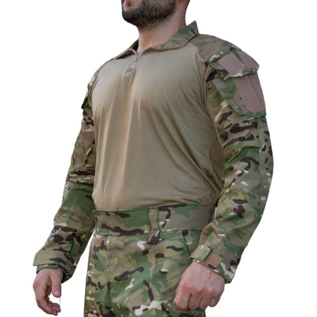 Combat Shirt Tática Multicam Camuflada Operacional Gandola Manga Longa Profissional