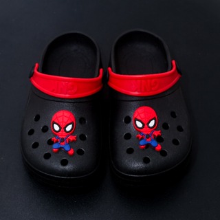 Babuche Papete Menino Infantil Aranha Baby Preto Vermelho Leve Antiderrapante em Oferta na Shopee