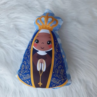 Almofada Naninha Nossa Senhora Aparecida com Oração Atras (Direto da cidade de Aparecida) Santinho em Oferta na Shopee