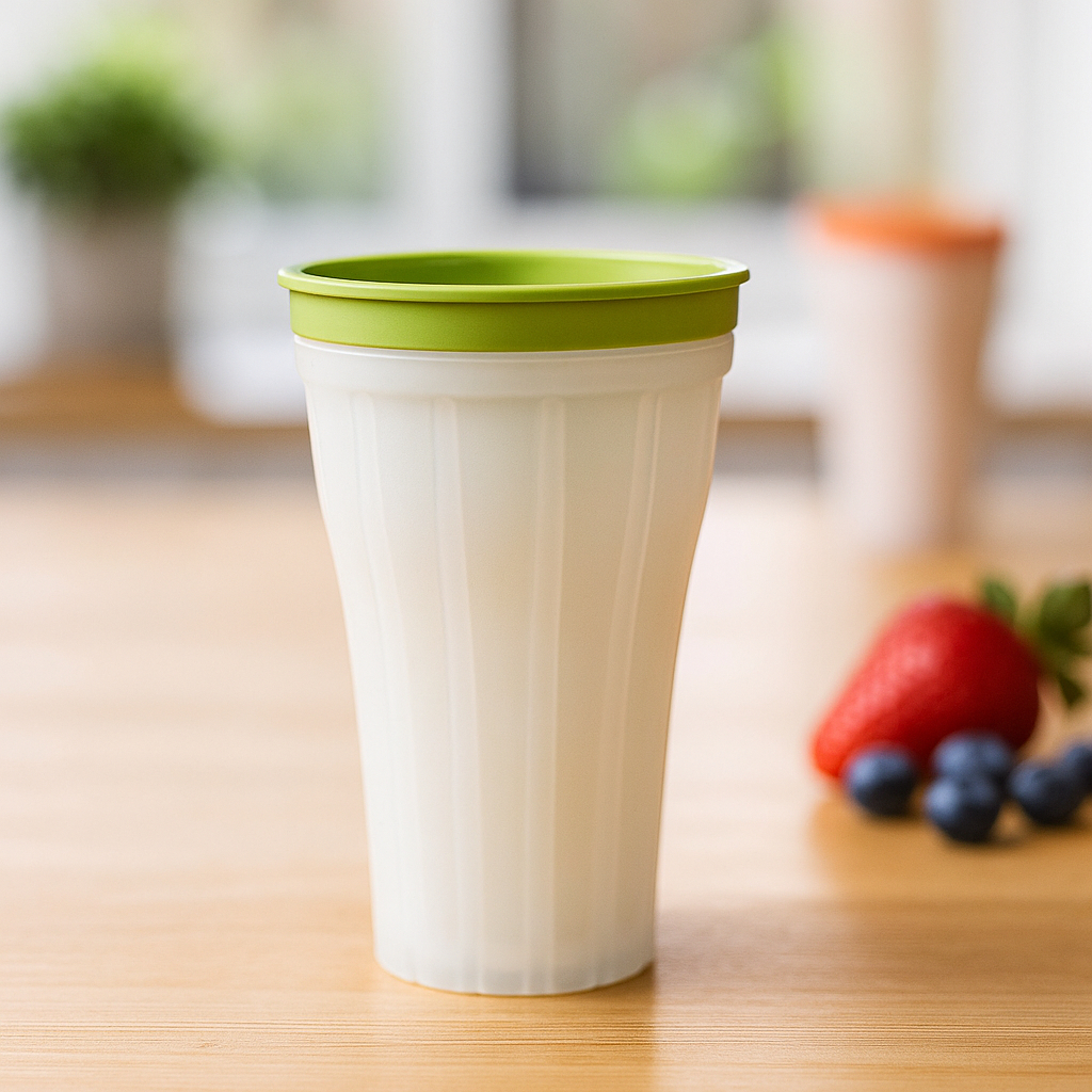 Forma De Gelo Copo Silicone Com Tampa Gelo Grande Derretimento Lento Drink Whisky Smoothie 150ml