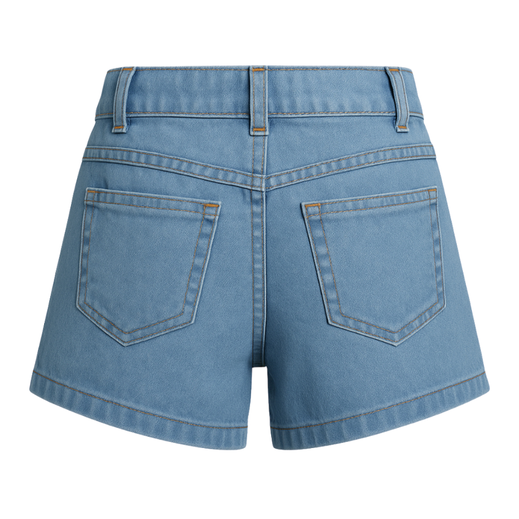 Short Jeans Infantil Juvenil Menina Tendencia Verão — imagem 2 de 2