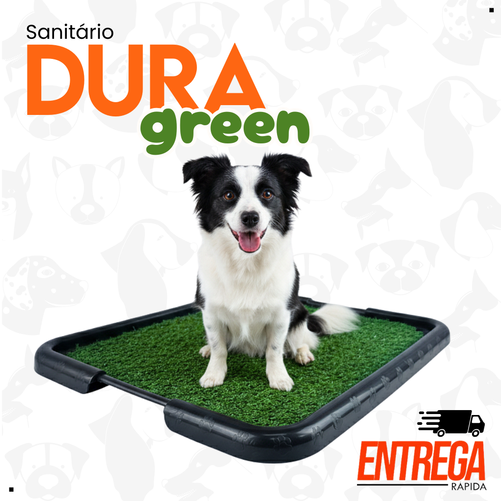 Tapete Sanitário Grama Sintetica Canino Higiênico Banheiro Educa Pet Lavável Cachorro Cães Xixi