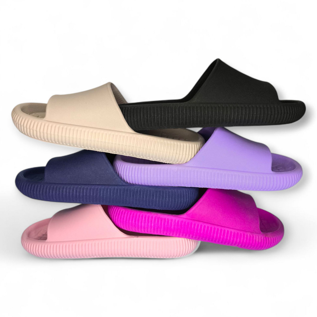 Chinelo Slide Nuvem Infantil Menina Menino Básico Casual Dia a Dia Leve Macio Flexível Confortável