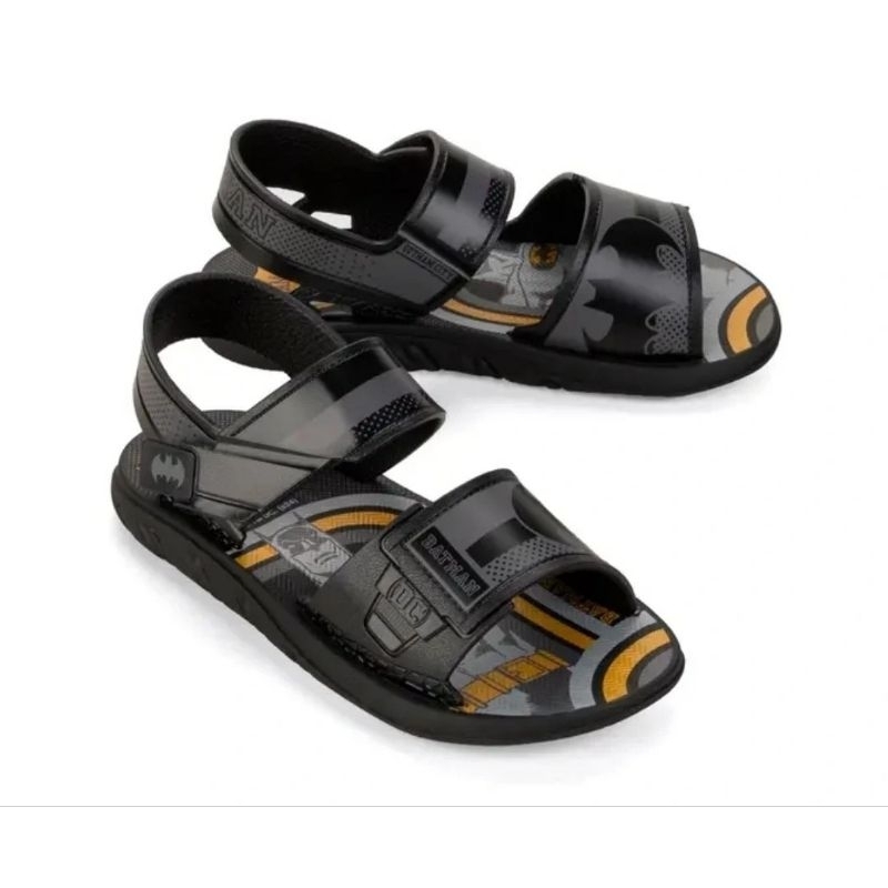 Sandália Papete Infantil Masculino Batman Preto-Grendene