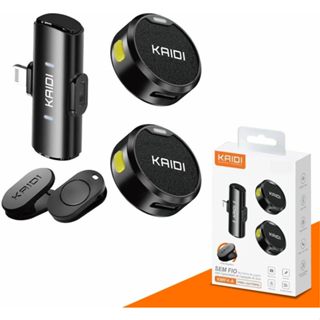 Microfone Lapela  Kaidi KMF4-A, KMF4-C, KMF5-A  e KMF6- A (Serve  para Iphone)  Entrada Tipo C e Ligthining em Oferta na Shopee