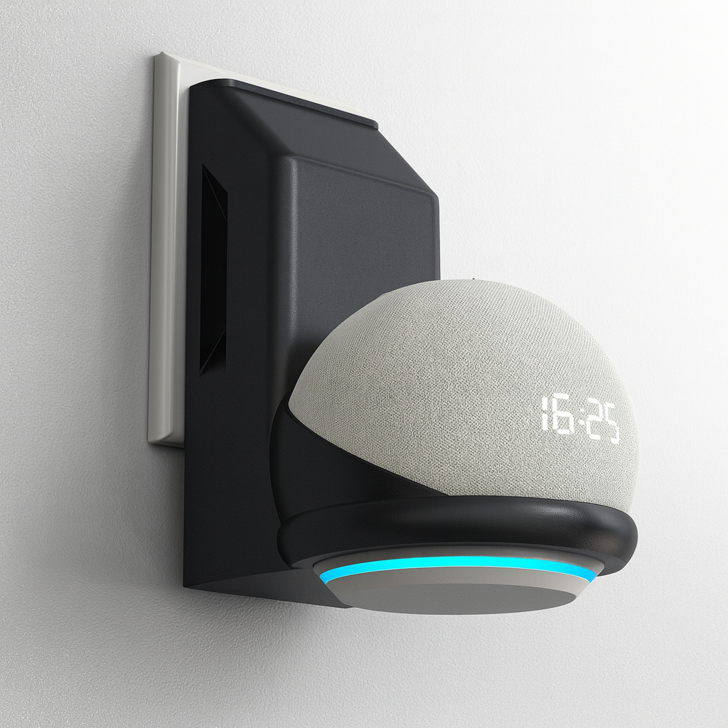 Suporte De Tomada Stand Alexa Echo Dot 4 Parede Carregador RESISTENTE em Oferta na Shopee