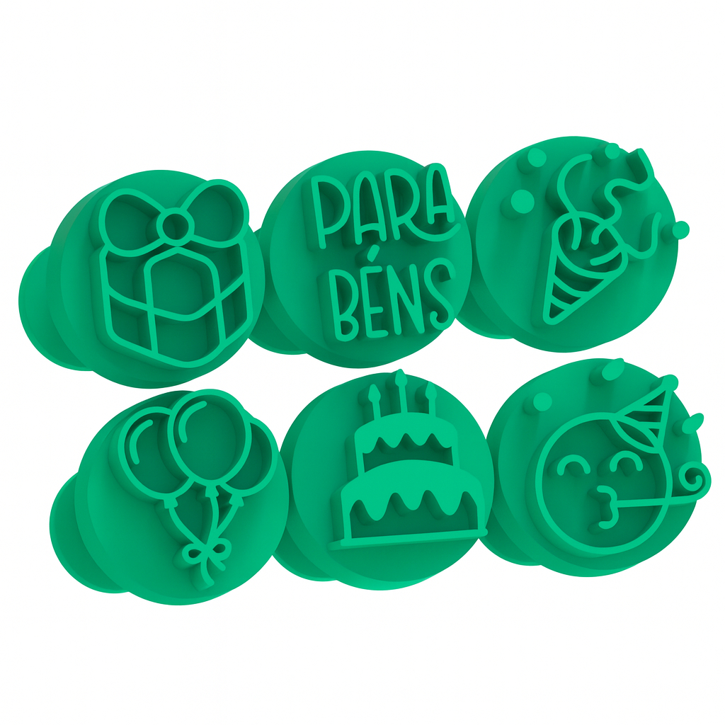 Kit Carimbo Marcador Brigadeiros ANIVERSARIO PARABENS ANO DE VIDA Molde Festa Confeitaria Aniversario Brigadeiro em Oferta na Shopee