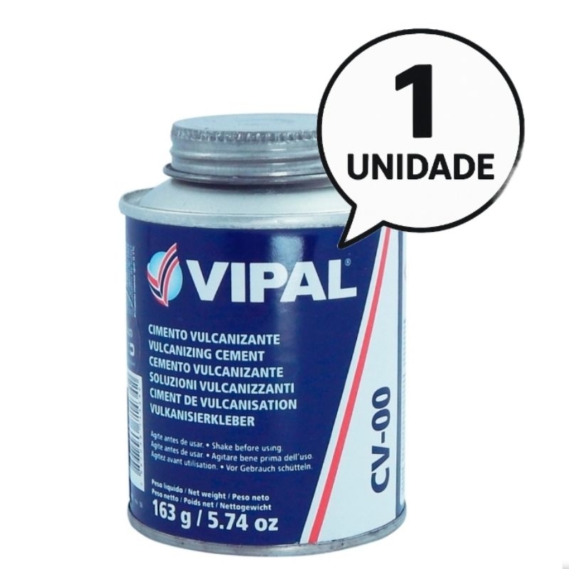 Cola Cimento A Frio Vulcanizante Reparo Pneus e Camaras de Ar Cv-00 Lata 225 Ml - Vipal