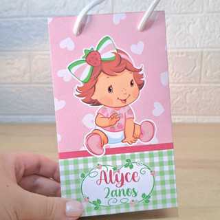 Sacolinha Personalizada Moranguinho Baby  PEGUE E MONTE - Sacola Personalizada Suspresa - Lembrancinhas em Oferta na Shopee
