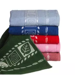 Kit 2 toalhas Rosto 100% Algodão 40cm X 70cm Alta Absorção Bordada Cores Sortidas