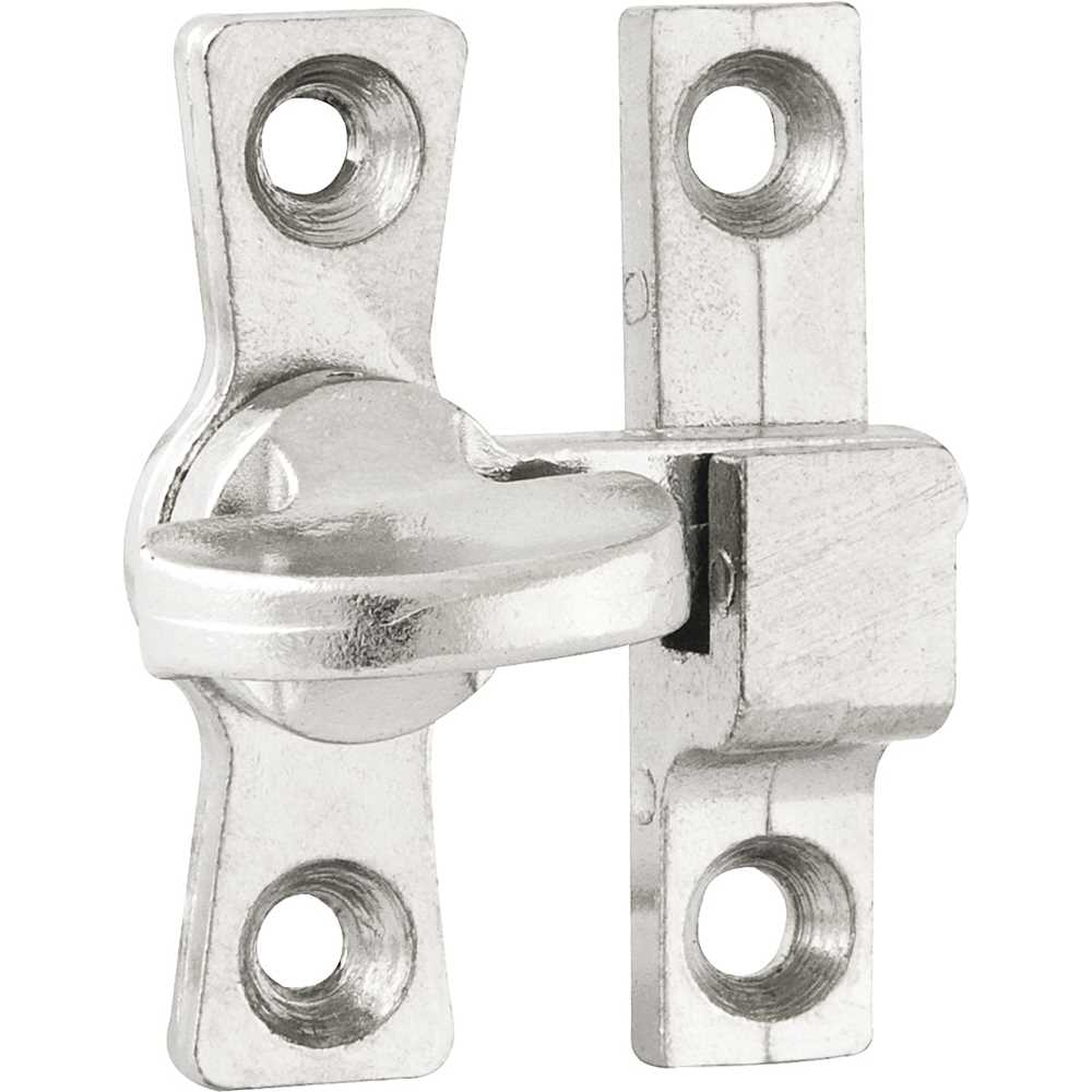 Tranqueta Niquelada Trinco Fecho Tramela Em Metal Para Portas Janelas Com Base 2 Furos Resistente em Oferta na Shopee