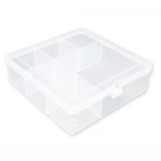 60 Caixa Organizadora Transparente 6 Divisórias - Plástico - Lembrancinha para Festas em Oferta na Shopee