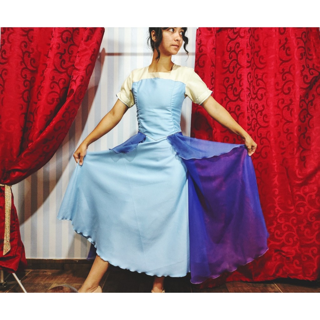 Vestido Pôr Do sol - Vestido de princesa - Vestido Renascentista - Vestido Medieval - Vestido De festa - Vestido longo