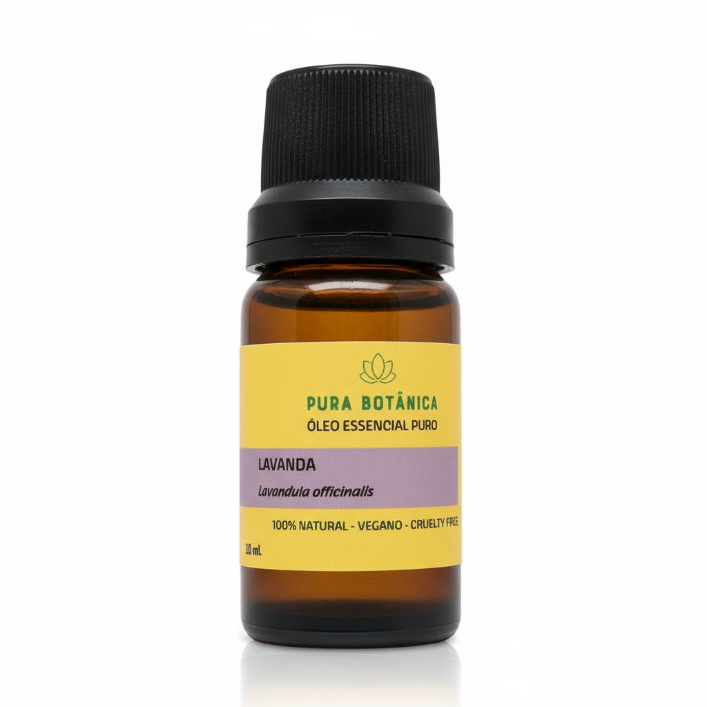 Óleo Essencial de Lavanda | Puro e Natural | Aromaterapia, Sono e Massagem | Pura Botânica | 10 mL