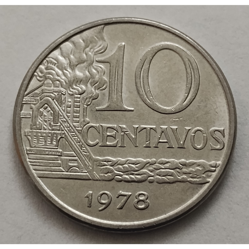 moeda antiga 10 centavos 1978 mbc