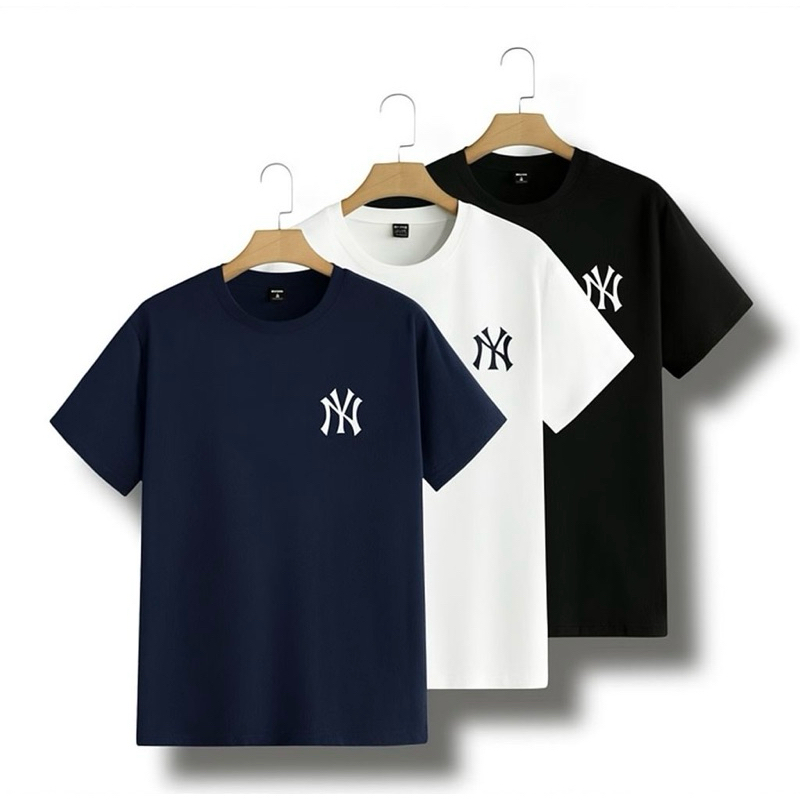 KIT 3 Camiseta T-Shirt Masculina NEW YORK N.Y 100% Algodão - ENVIO RÁPIDO em Oferta na Shopee