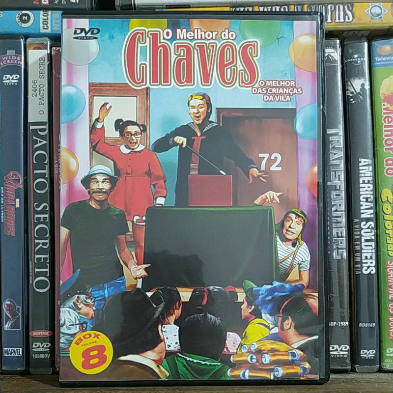 DVD Chaves o melhor das crianças da vila - Volume 8 - Original ( Semi-novo )
