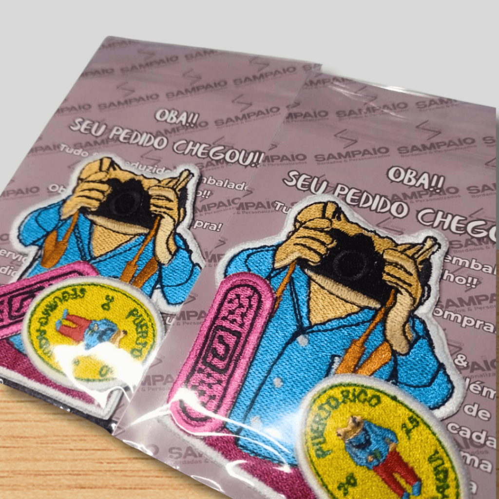 Patch Personalizado Bordado Termocolante Velcro Costura Logo Personalizada