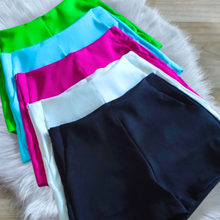 Kit 4 Short Alfaiataria Feminino Cintura Alta Com Bolso e Zíper na Lateral em Oferta na Shopee