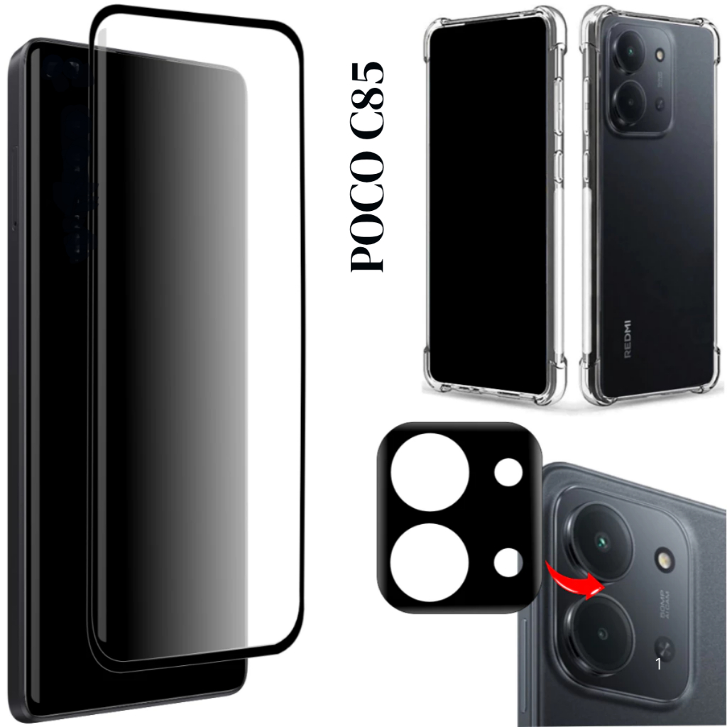 Película Para Xiaomi Poco C85 - Película da Câmera - Capinha Anti Impacto em Oferta na Shopee