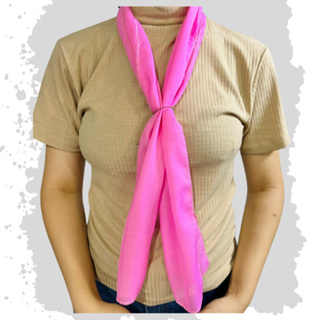 Echarpe  ROSA Lenço Acessório Evento Congresso Igreja uniforme em Oferta na Shopee