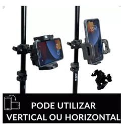 Suporte Celular Universal Para Tripé Pedestal Forte Antiderrapante Proteção Anti Risco