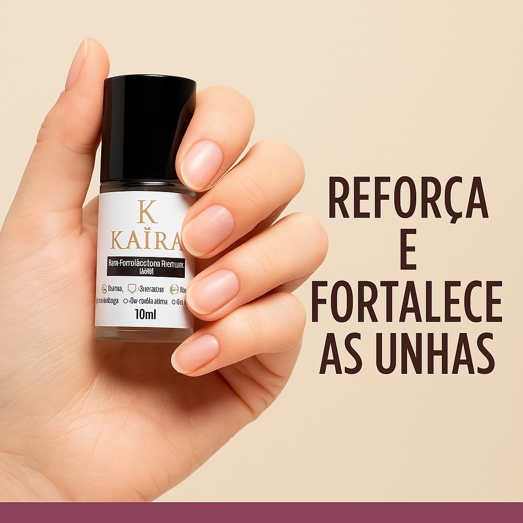 Base Fortalecedora com Biotina, Queratina e Argan – Tratamento Completo p/ Unhas Fracas em Oferta na Shopee