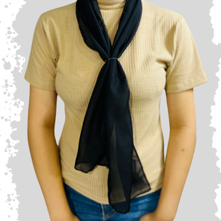 Echarpe uniforme PRETO Lenço Acessório Evento Congresso Igreja em Oferta na Shopee