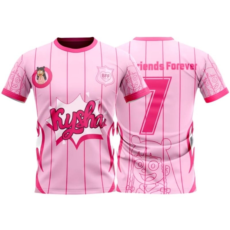 Camiseta Kisha E Mine listrada Lance De Escola Youtuber Show camiseta Fidelisx kisha e mine colegial  Argentino em Oferta na Shopee