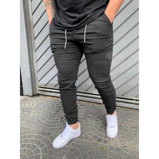Jogger Masculina de Sarja com Bolsos | Conforto e Estilo Casual em Oferta na Shopee