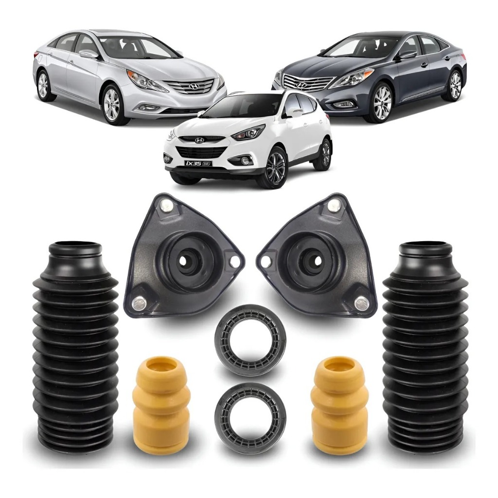 Kit Coxim Batente Amortecedor Dianteiro Azera Sonata ix35 2011 A 2016
