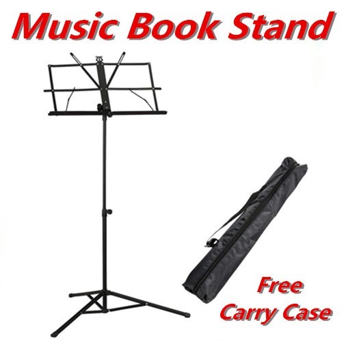 Partitura Apoiador Triplo Dobrável - Portátil com Bolsa, Universal para Violino, Zheng, Guitarra, Instrumentos Musicais