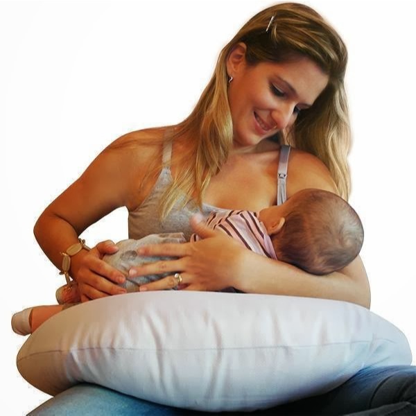Almofada Amamentação - Apoio Para Amamentar Bebê - Capa de Algodão Removível Com Zíper - Travesseiro - Menino Menina em Oferta na Shopee