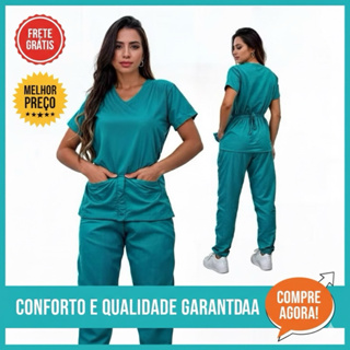 Conjunto Feminino Pijama Cirúrgico Scrub Hospitalar Exclusivo em Oferta na Shopee
