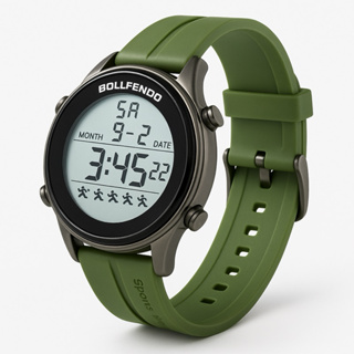 Relógio Masculino Bollfendo Redondo Esportivo a Prova d’agua Barato em Oferta na Shopee