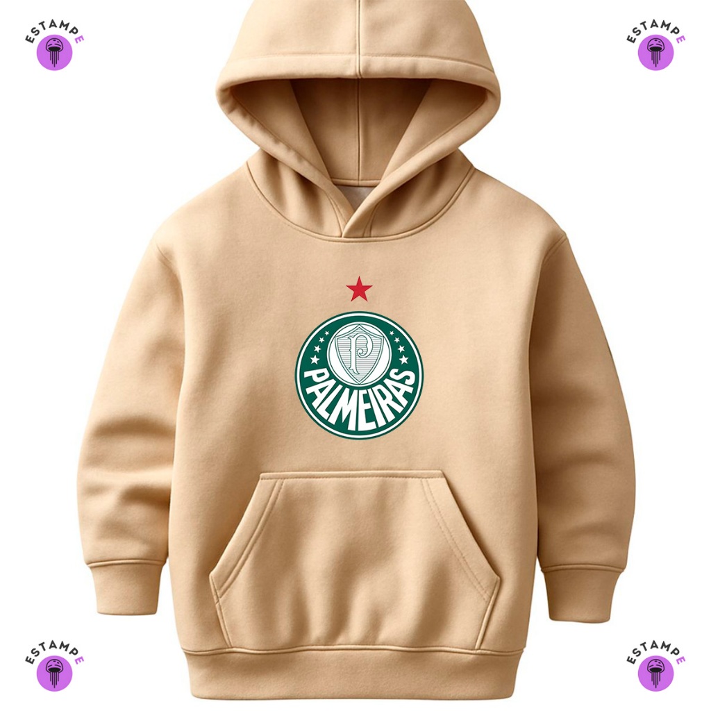 Moletom Canguru Com Capuz Palmeiras Verdão Porco Novo Blusa de Frio Mancha Verde Casaco Infantil Agasalho Menino Menina