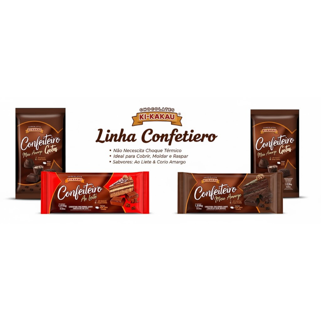 1KG CHOCOLATE BARRA COBERTURA CONFEITEIRO 4 OPÇOES em Oferta na Shopee